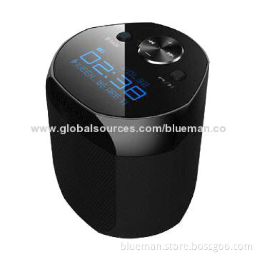 Portable Bluetooth Speaker with NFC and Clock Functions